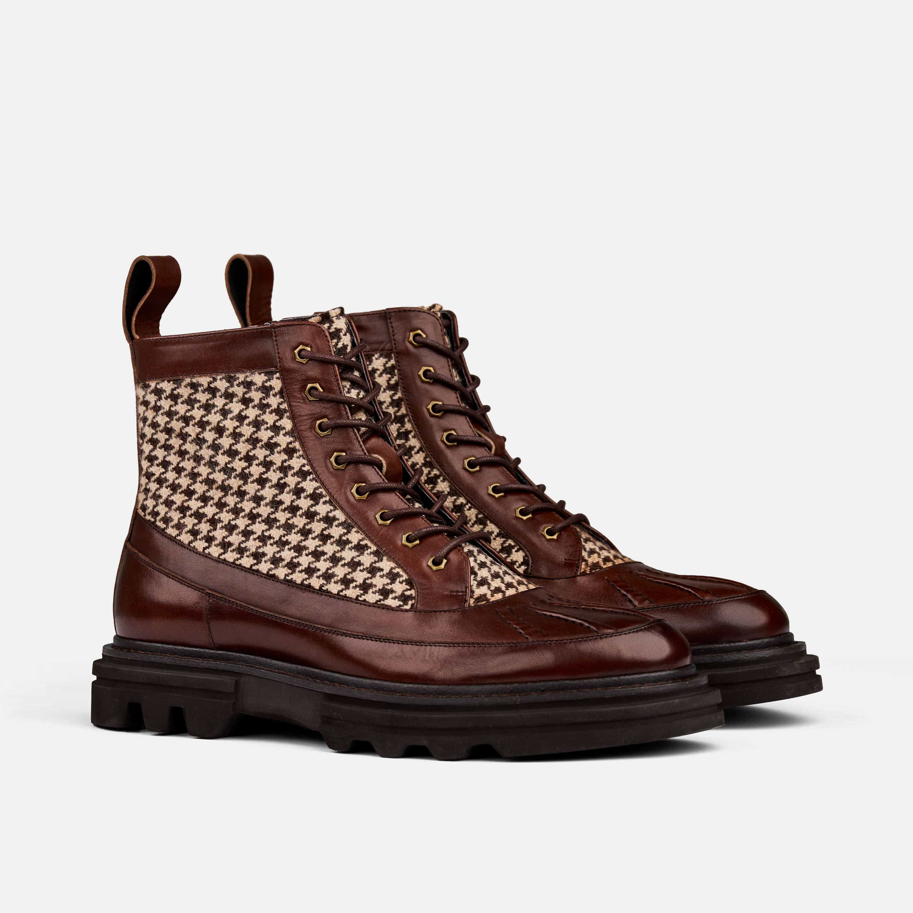 Odin Mahogany Combat Boots