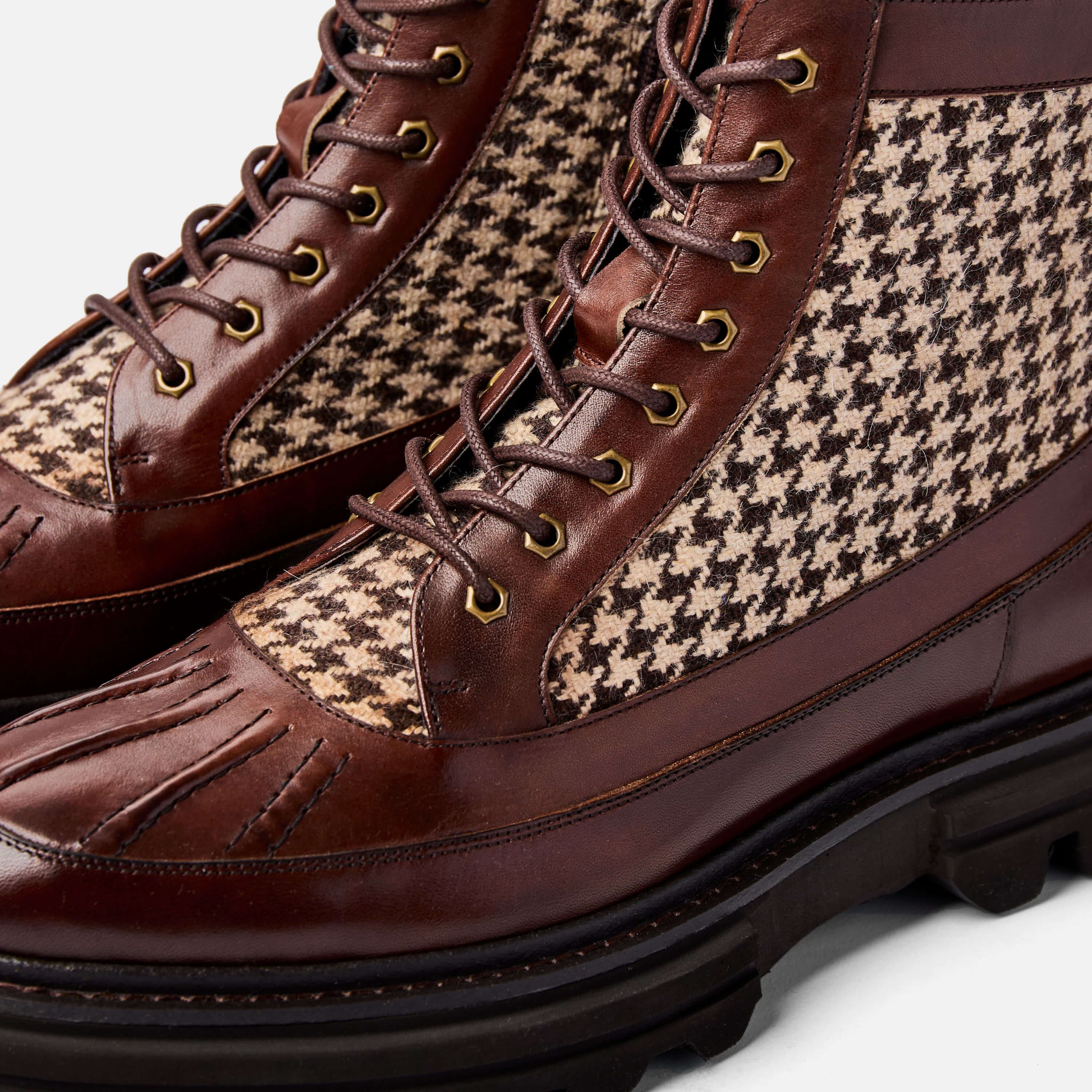 Odin Mahogany Combat Boots