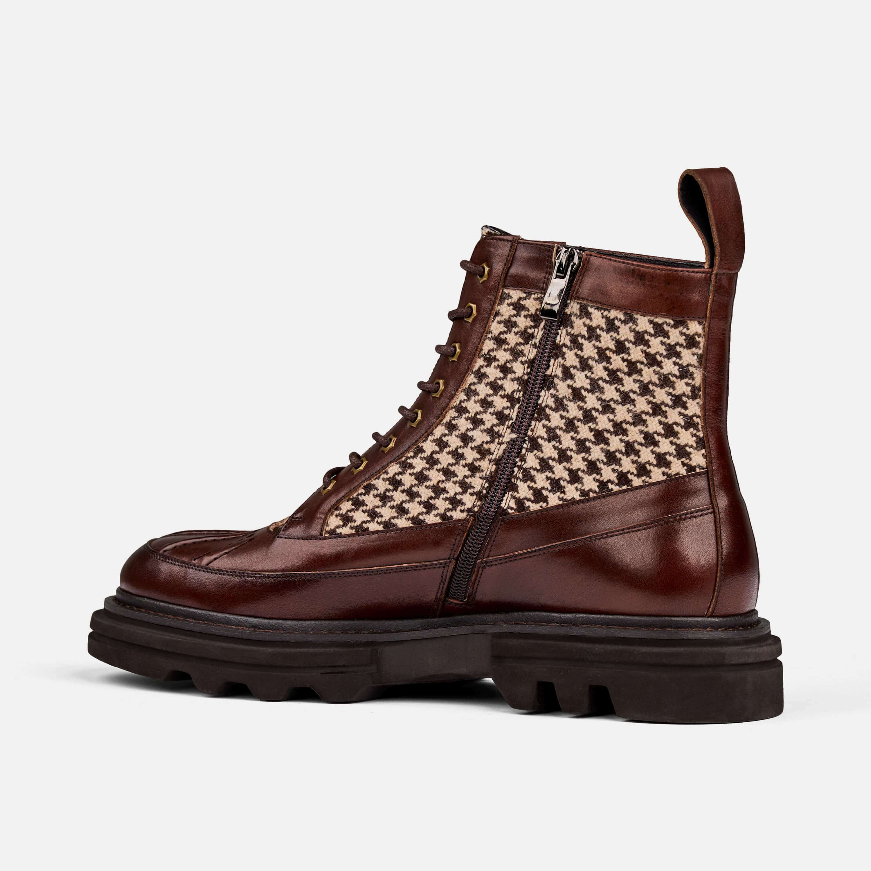 Odin Mahogany Combat Boots