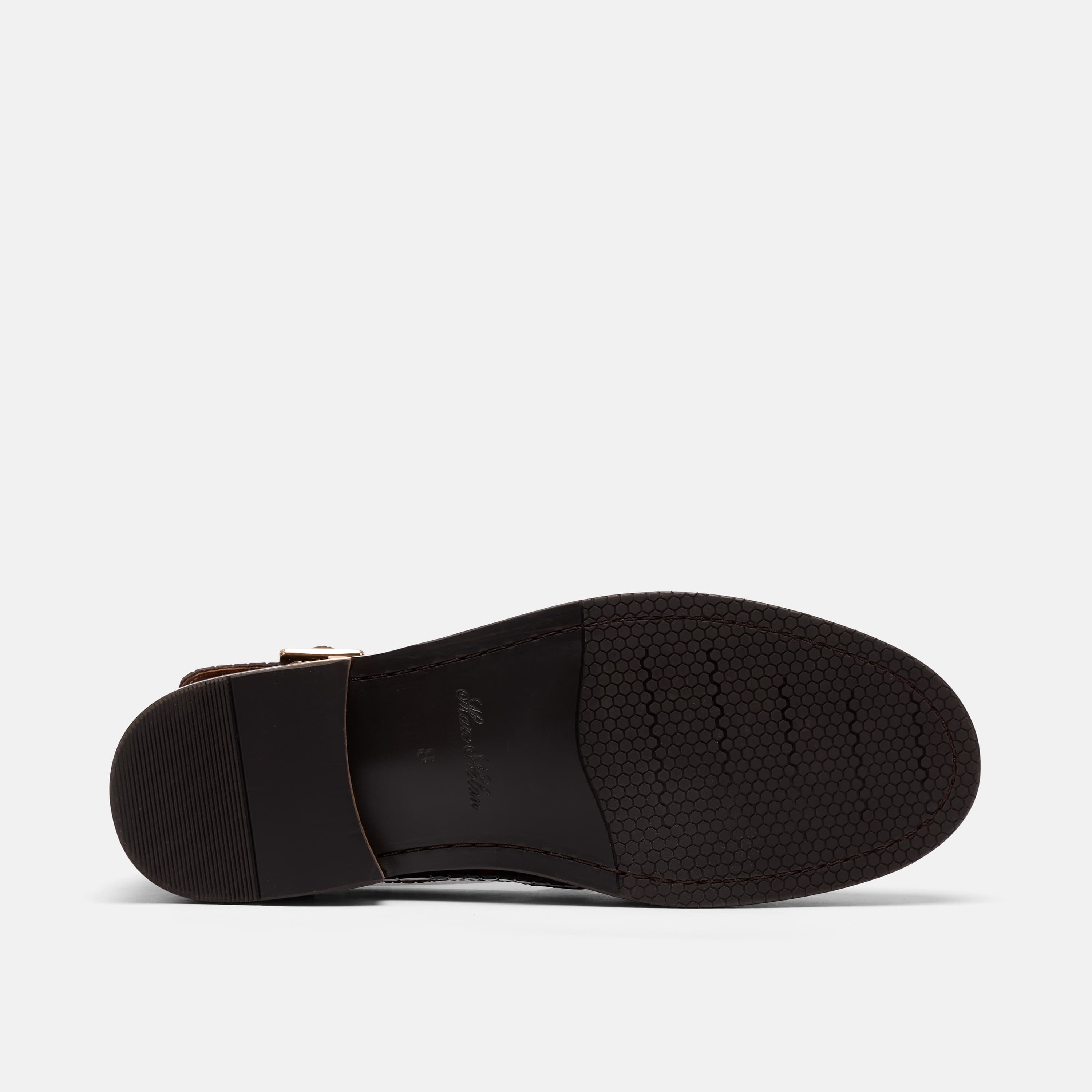 Mariner Brown Crocskin Leather Fisherman Sandals