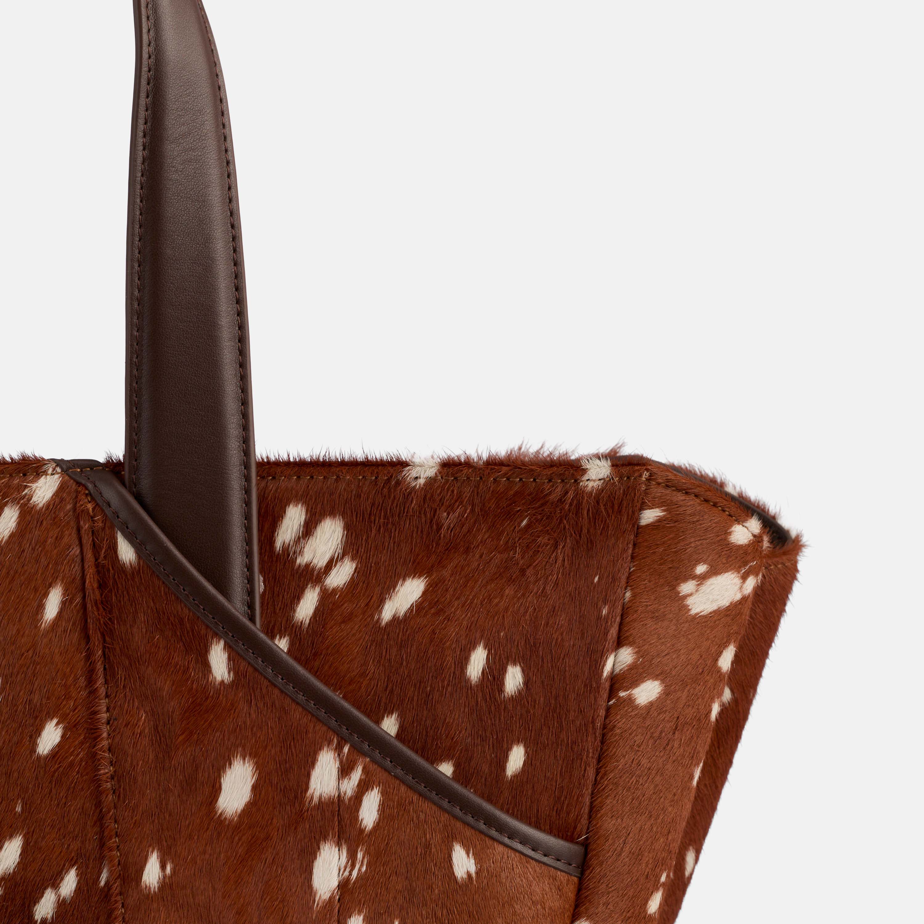 Marissa Structured Tote - Fawn Cowhide