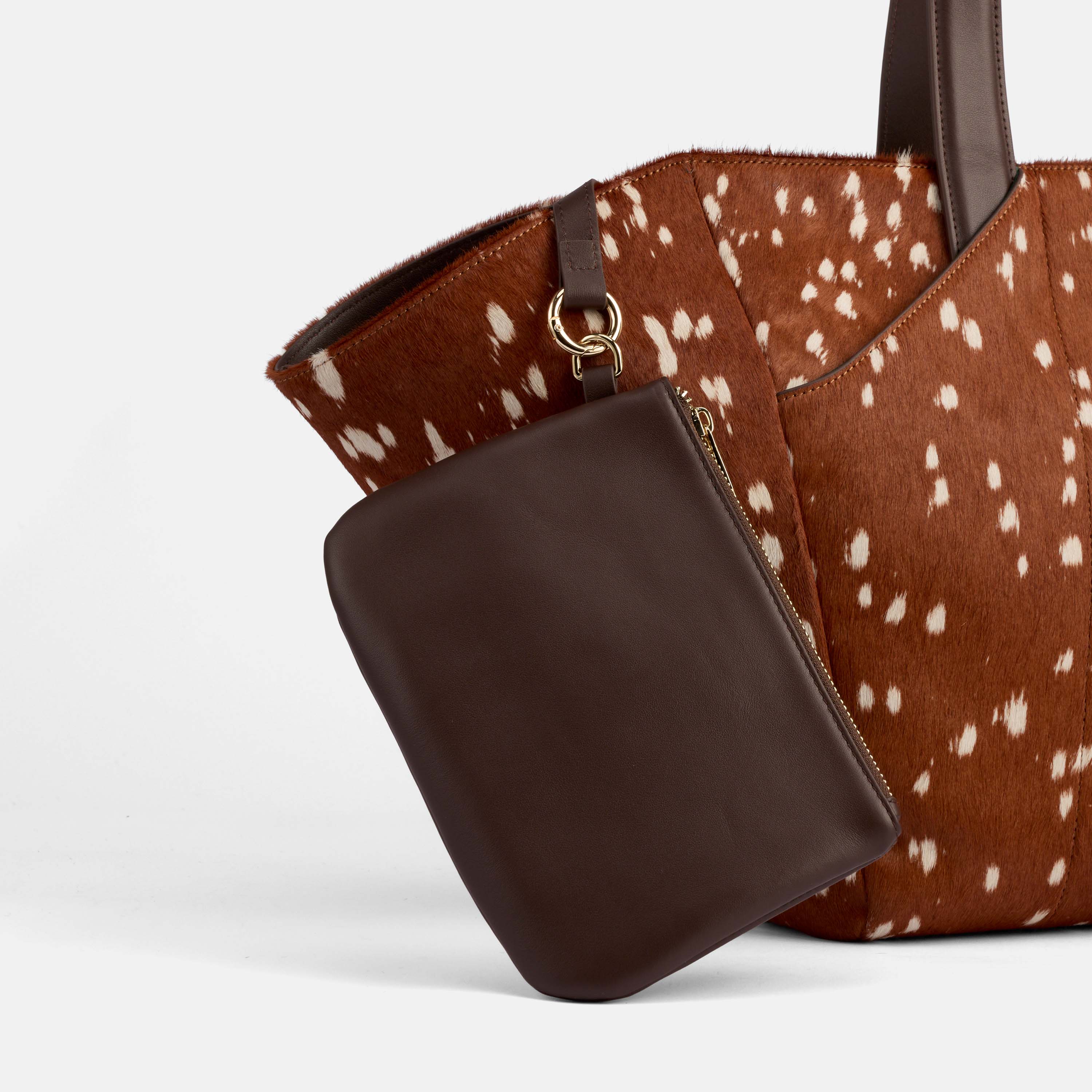 Marissa Structured Tote - Fawn Cowhide