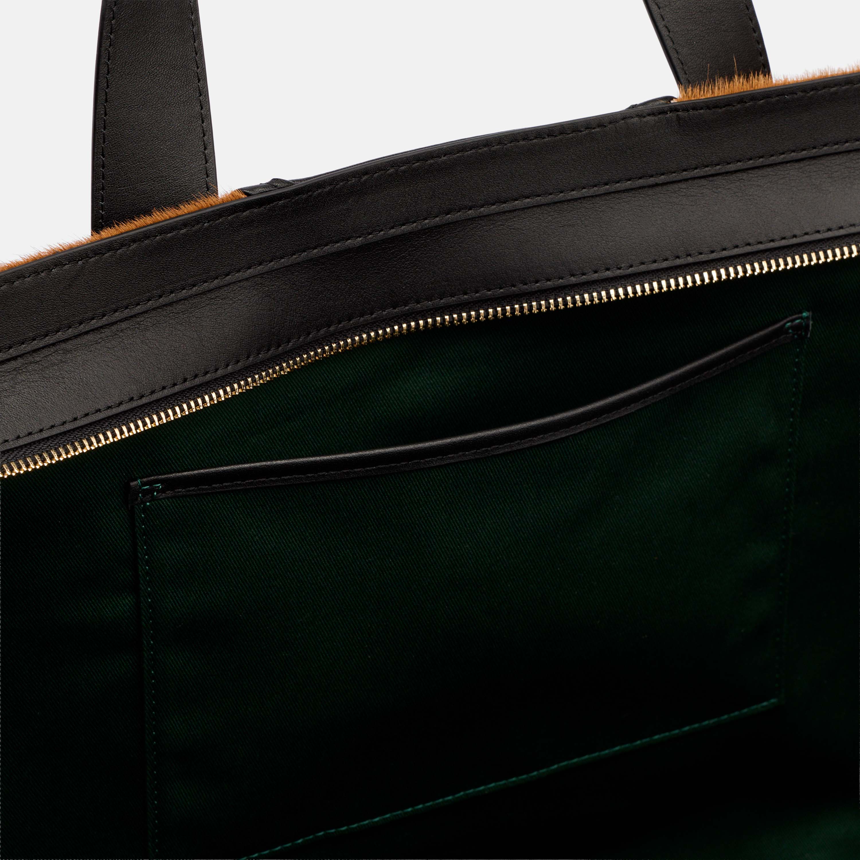 Marissa Structured Tote - Dark Brown Croc Leather