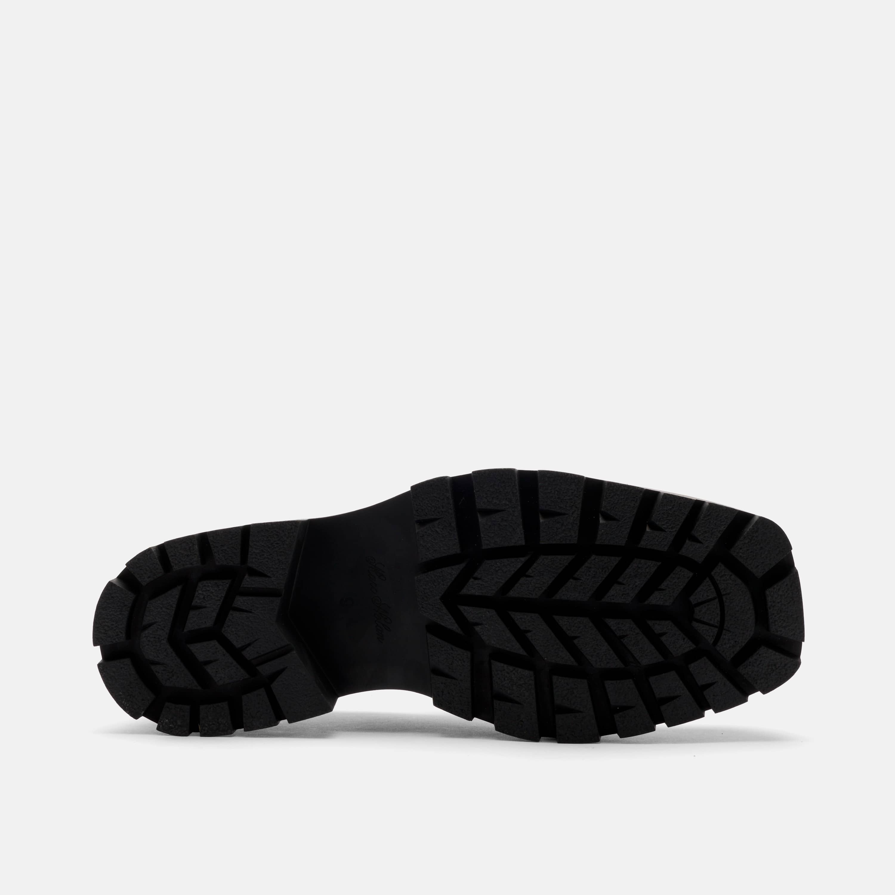 Mercer Black Leather Pleated Loafer