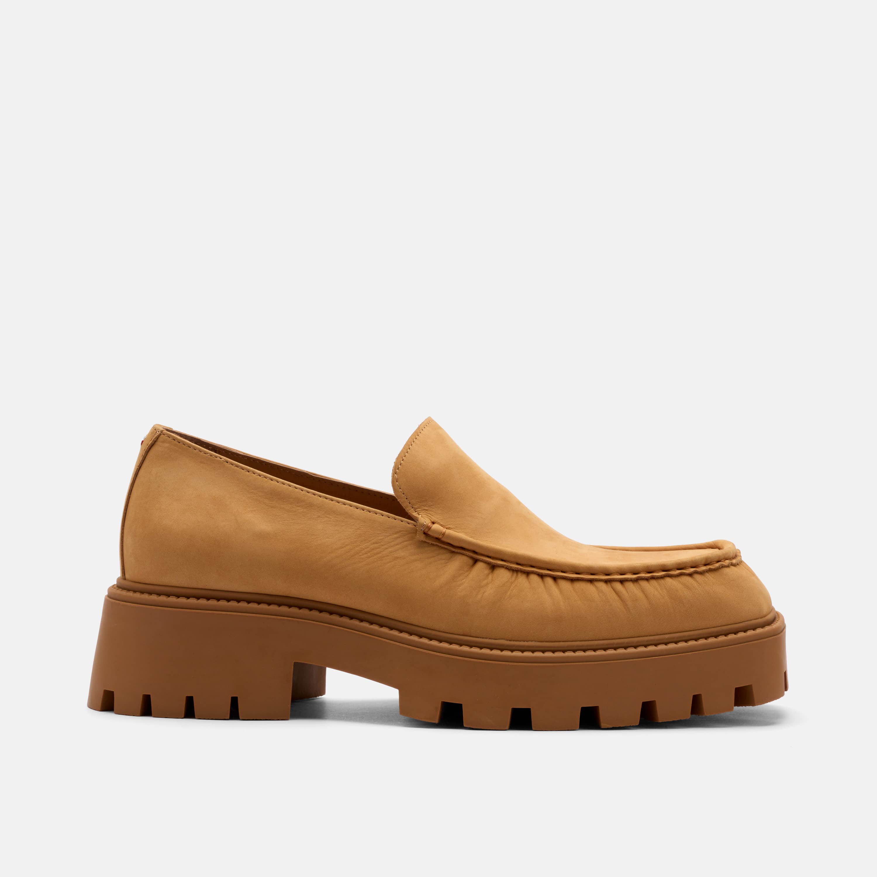 Mercer Wheat Leather Pleated Loafer