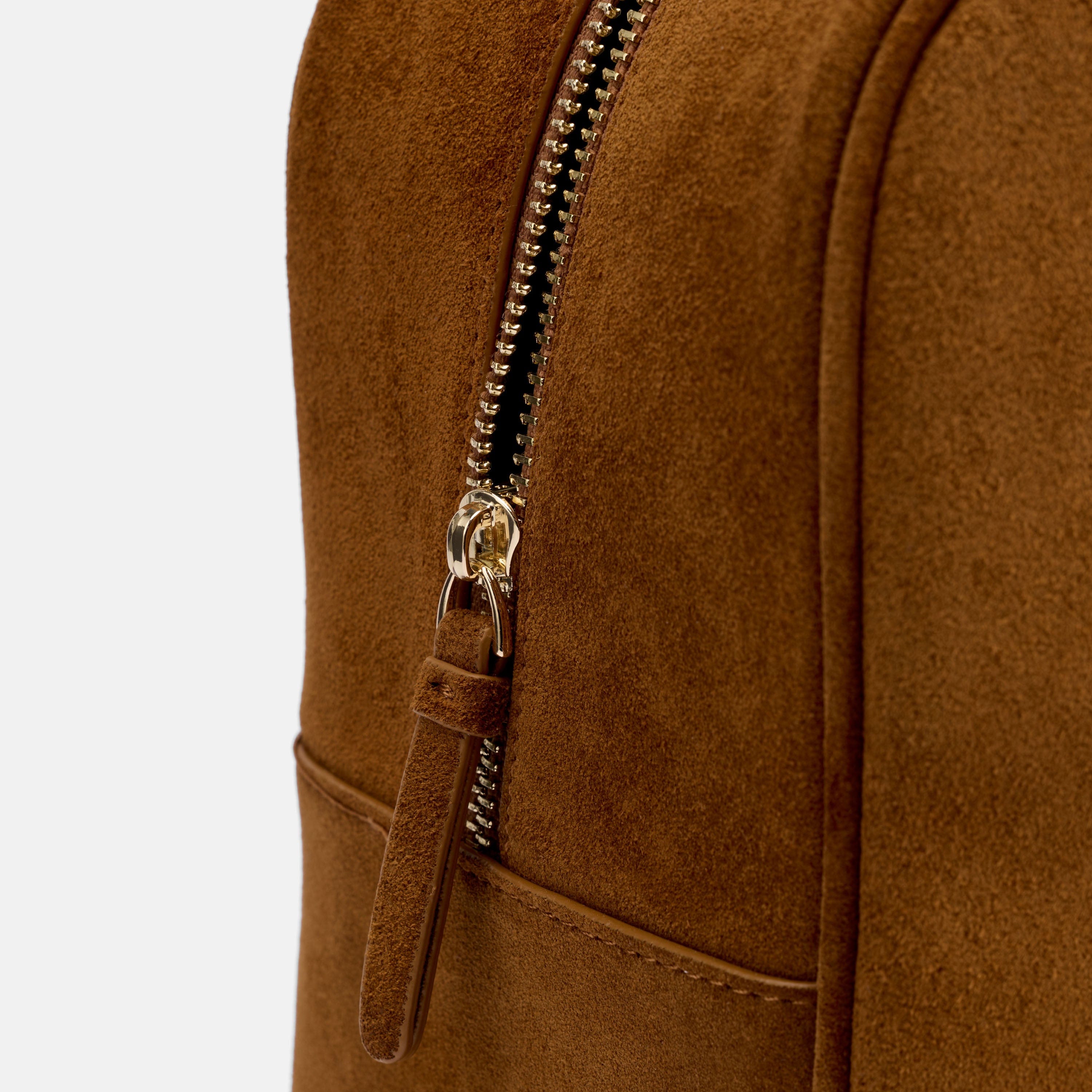 Marc Nolan Toffee Suede Briefcase Duffle