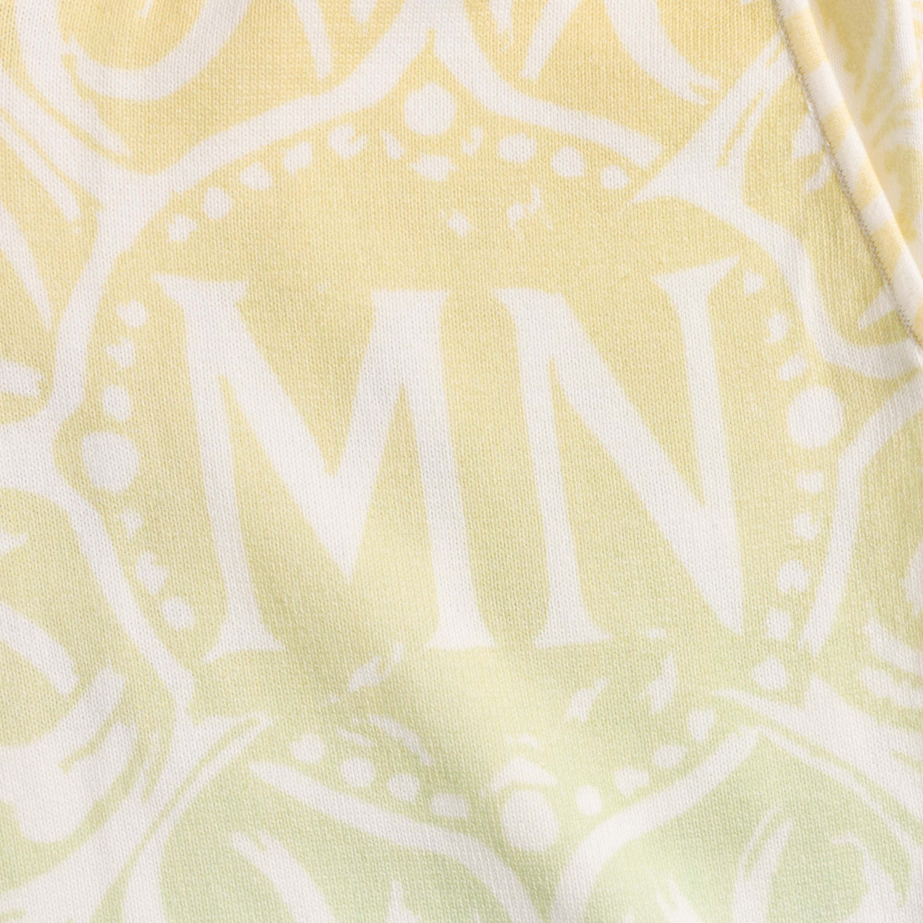 Marc Nolan Knit Monogram Shorts - Citron Ombre