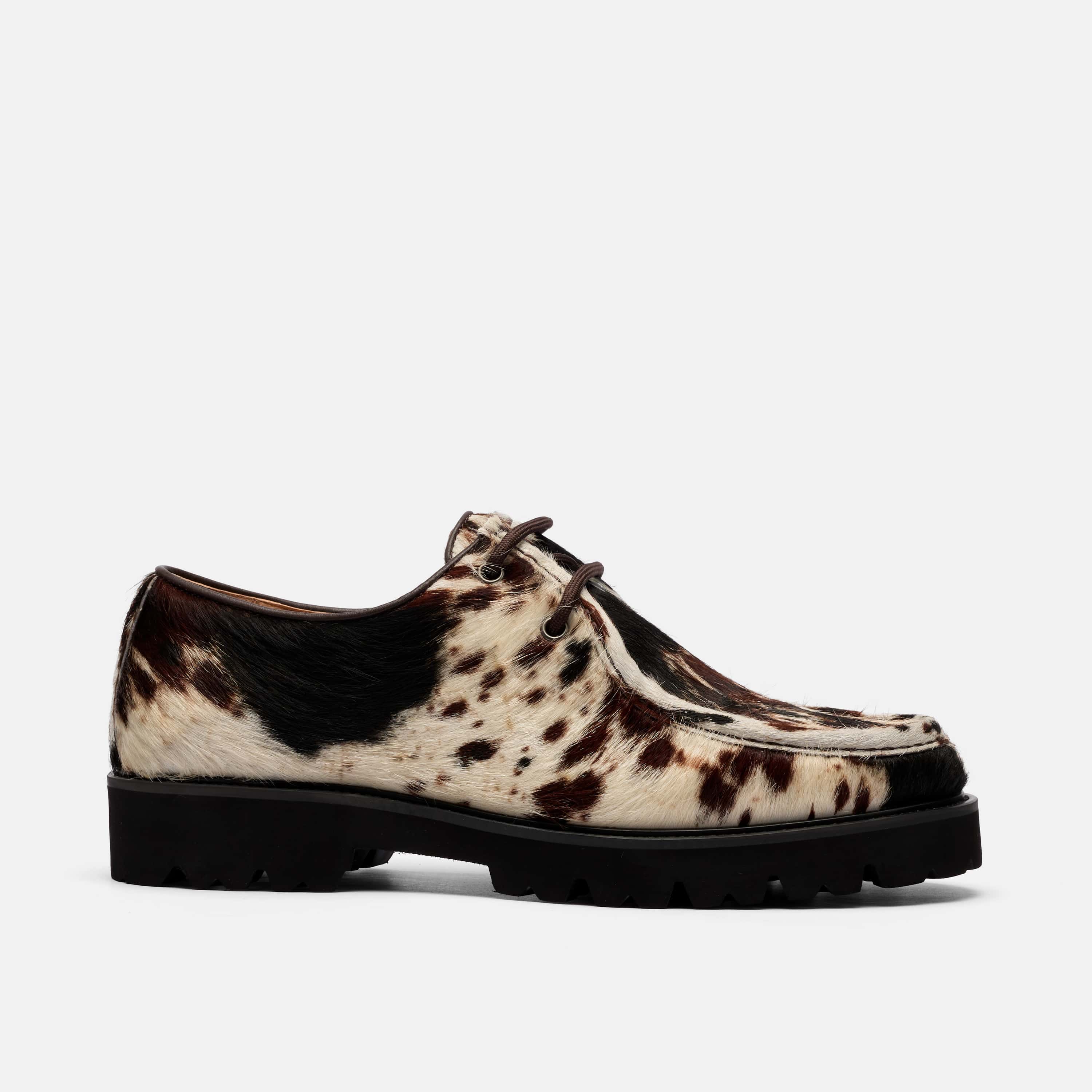 Montana Dark Horse Pony Hair Moc Toe Derbys
