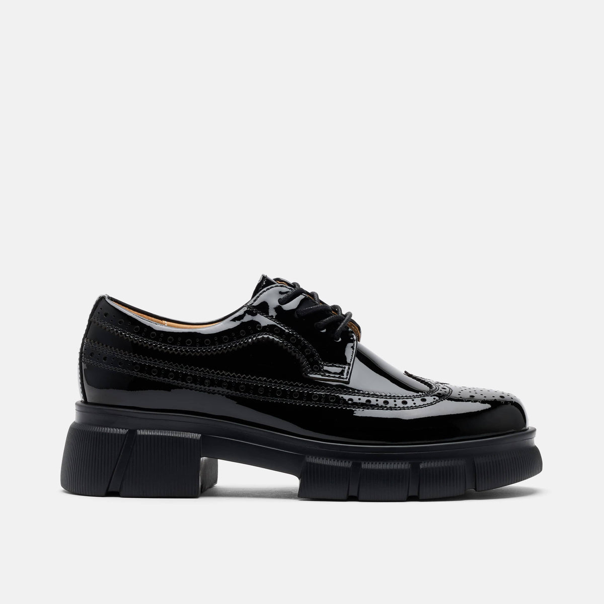 Ms. Alexander Patent Leather Lug Wingtip Derby