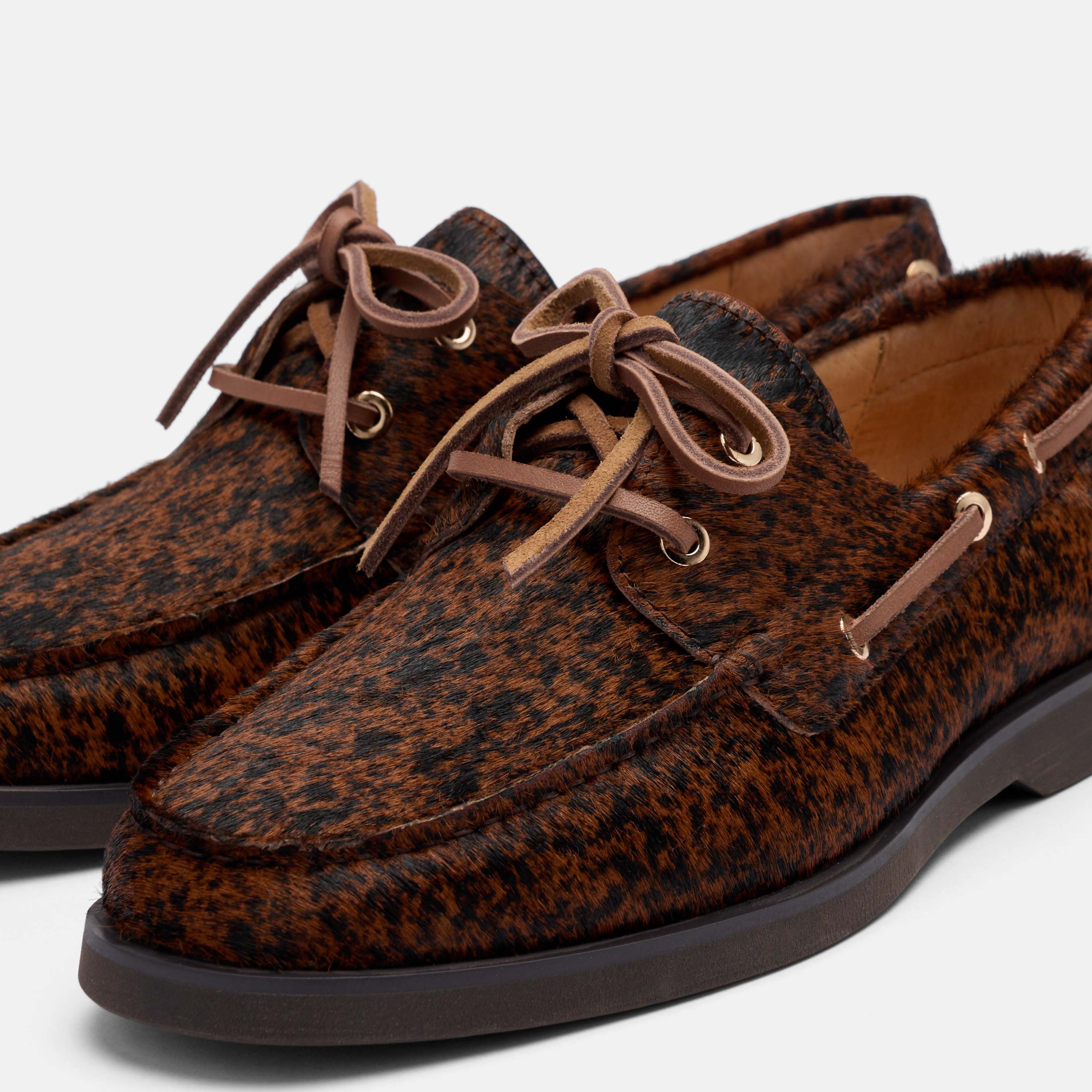 Ms. Capri Brown Cowhide Boat Shoes