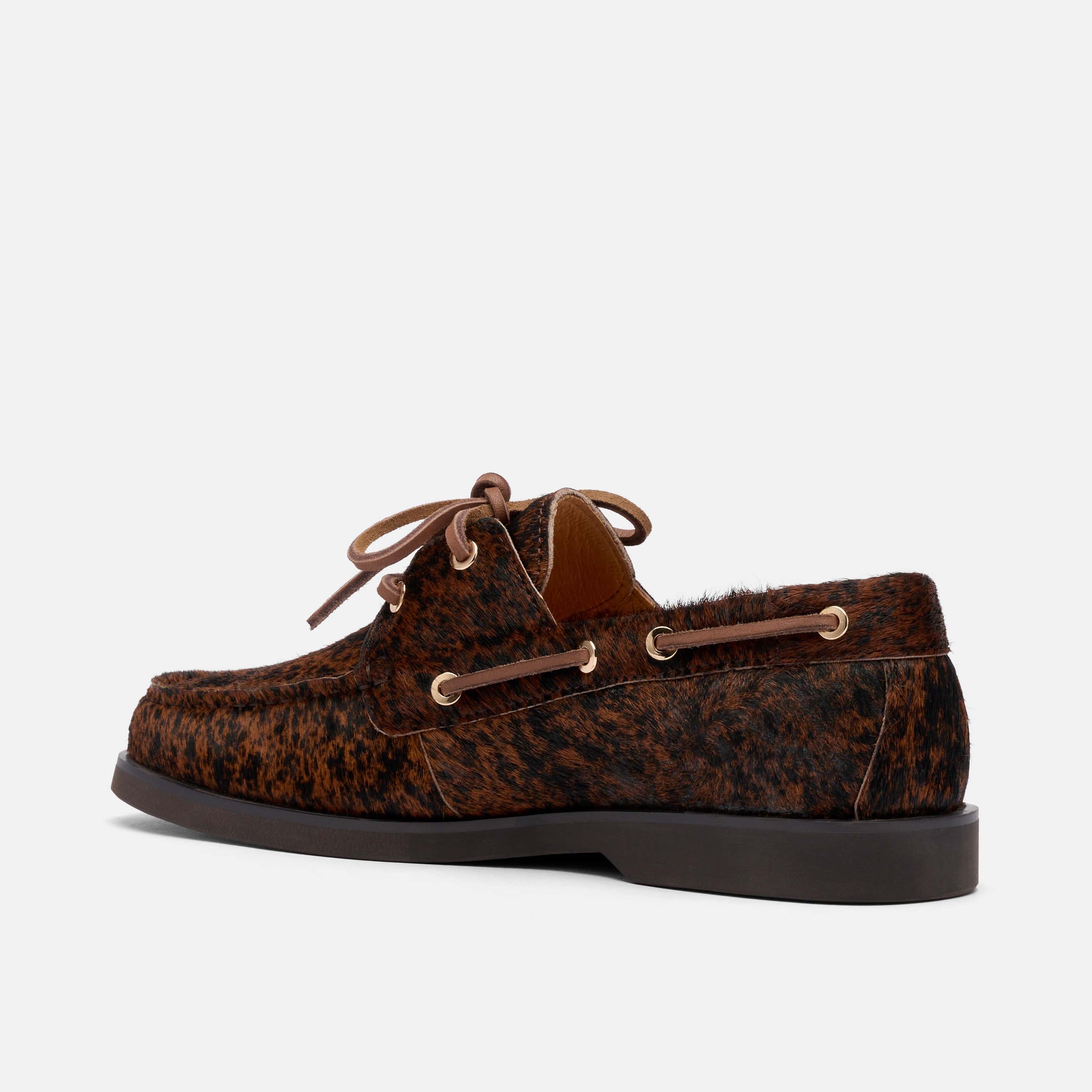 Ms. Capri Brown Cowhide Boat Shoes
