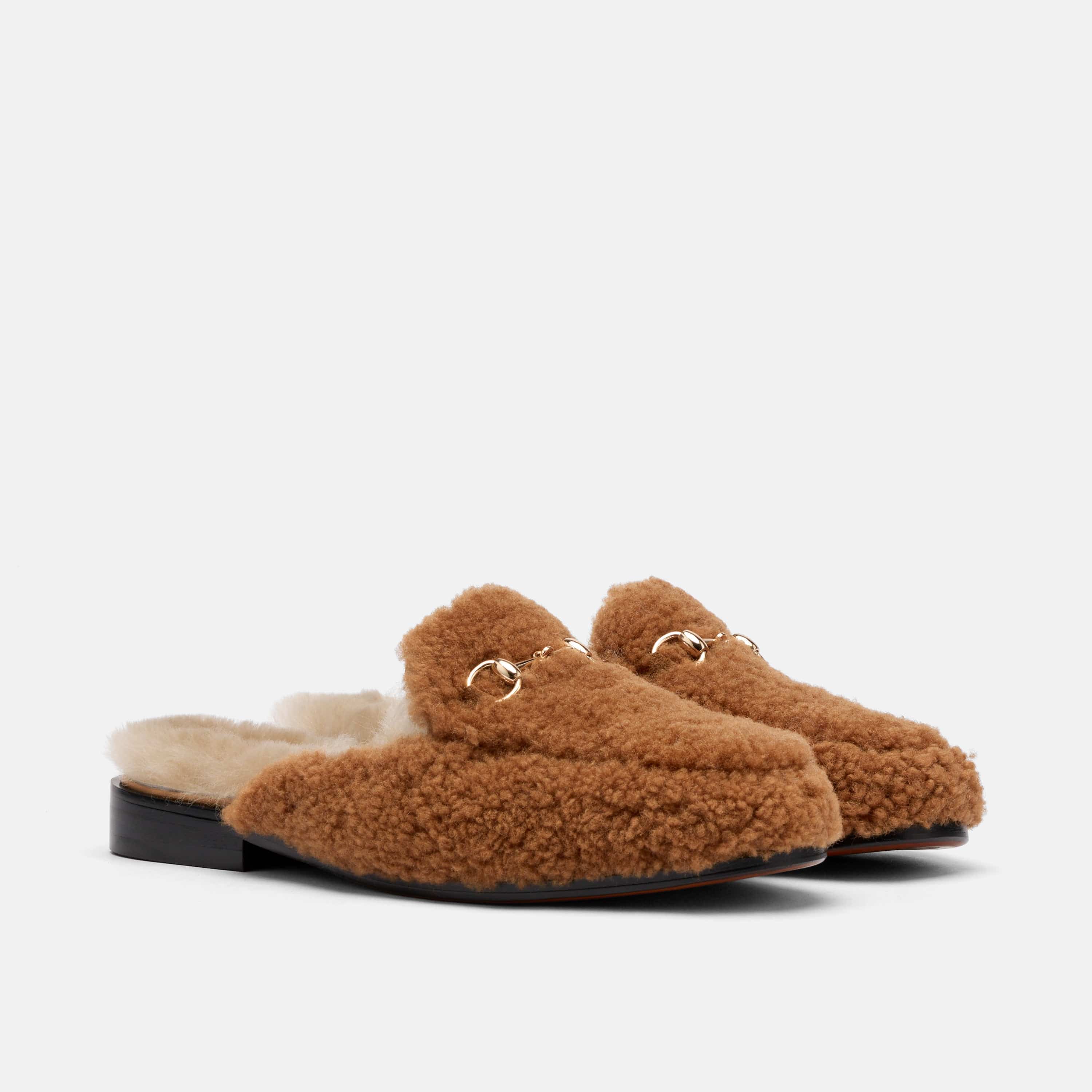 Ms. Del Sol Carmel Sherpa Bit Loafer Mule