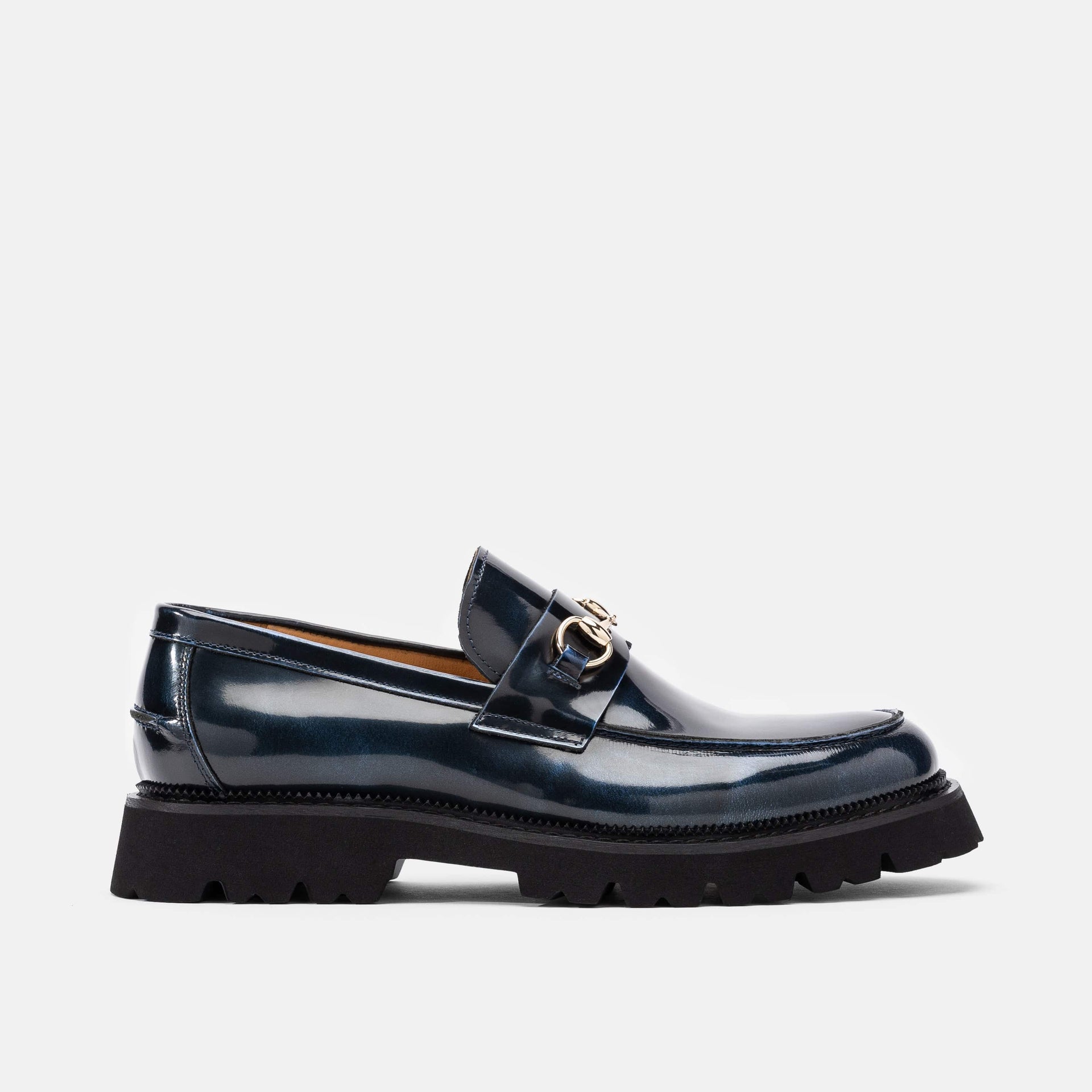 Blake Patent Leather Lug Bit Loafers