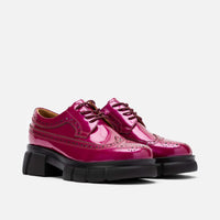 Ms. Alexander Magenta Leather Lug Wingtip Derby