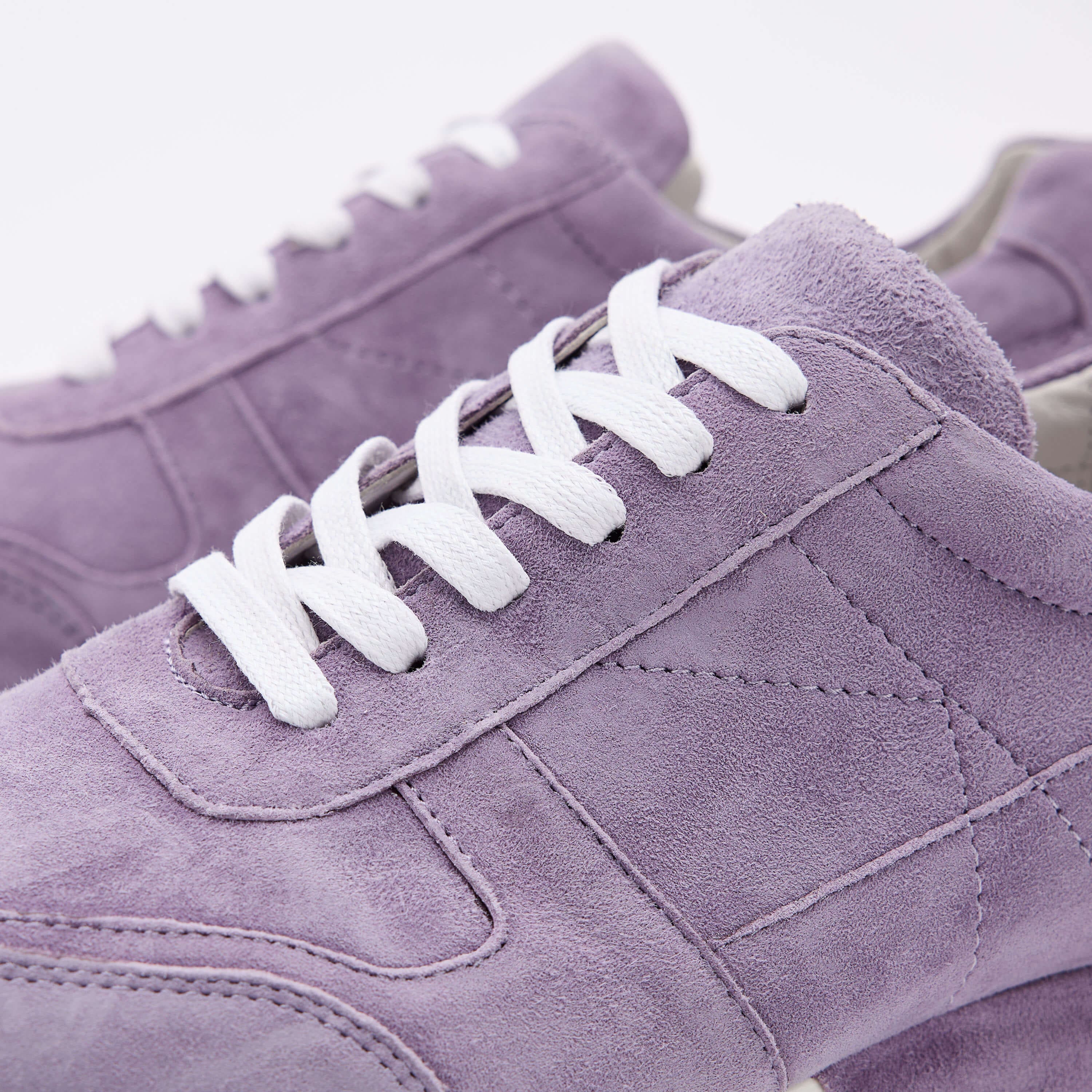 Ash Lavender Purple Leather Trainers