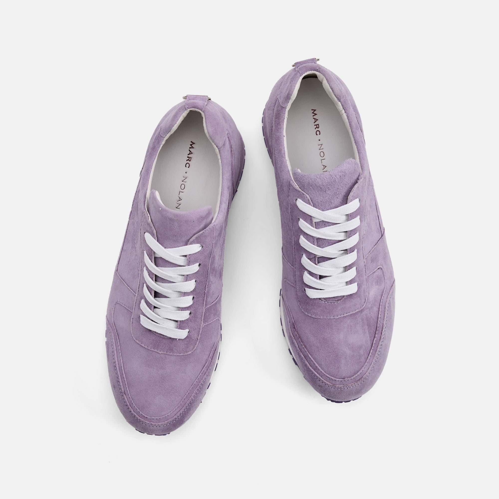 Ash Lavender Purple Leather Trainers