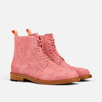 Lincoln Rose Pink Cap Toe Boots