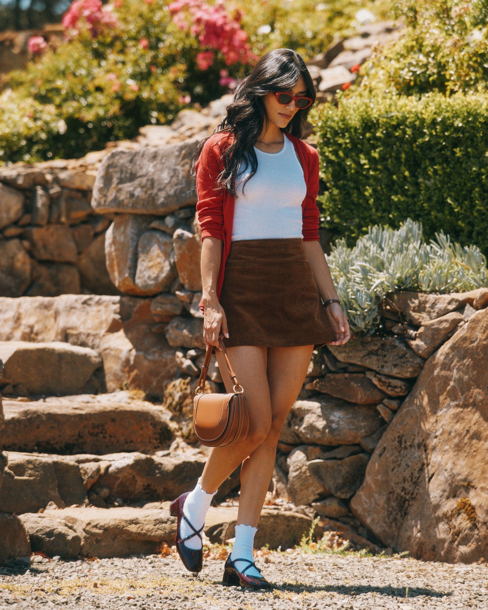 Ruby Burgundy Patent Leather Mary Jane Block Heels