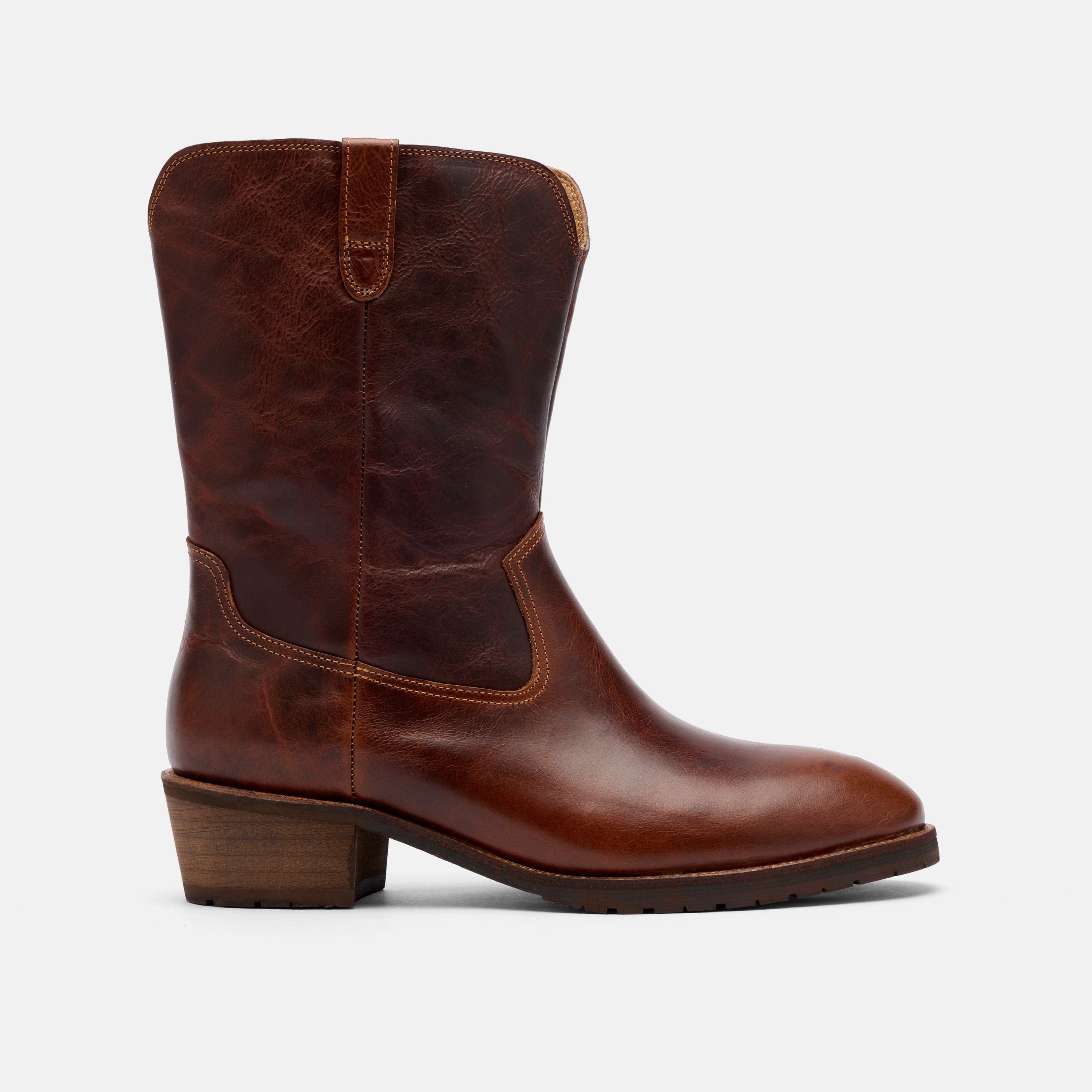 Sawyer Brown Leather Cowboy Boots