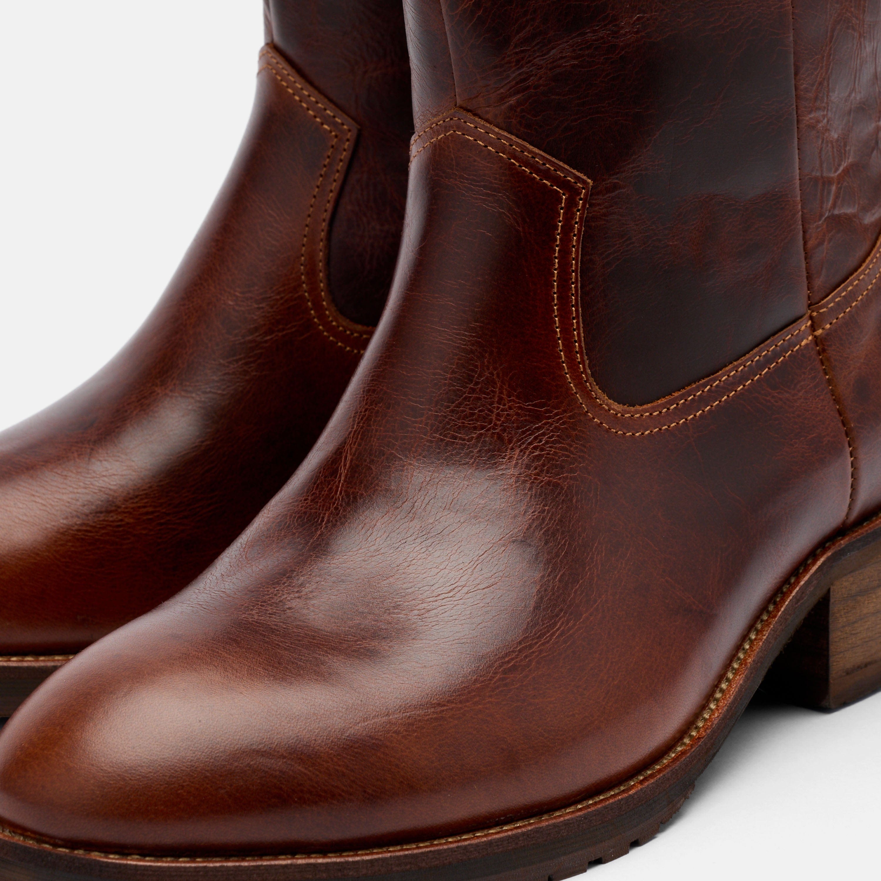 Sawyer Brown Leather Cowboy Boots