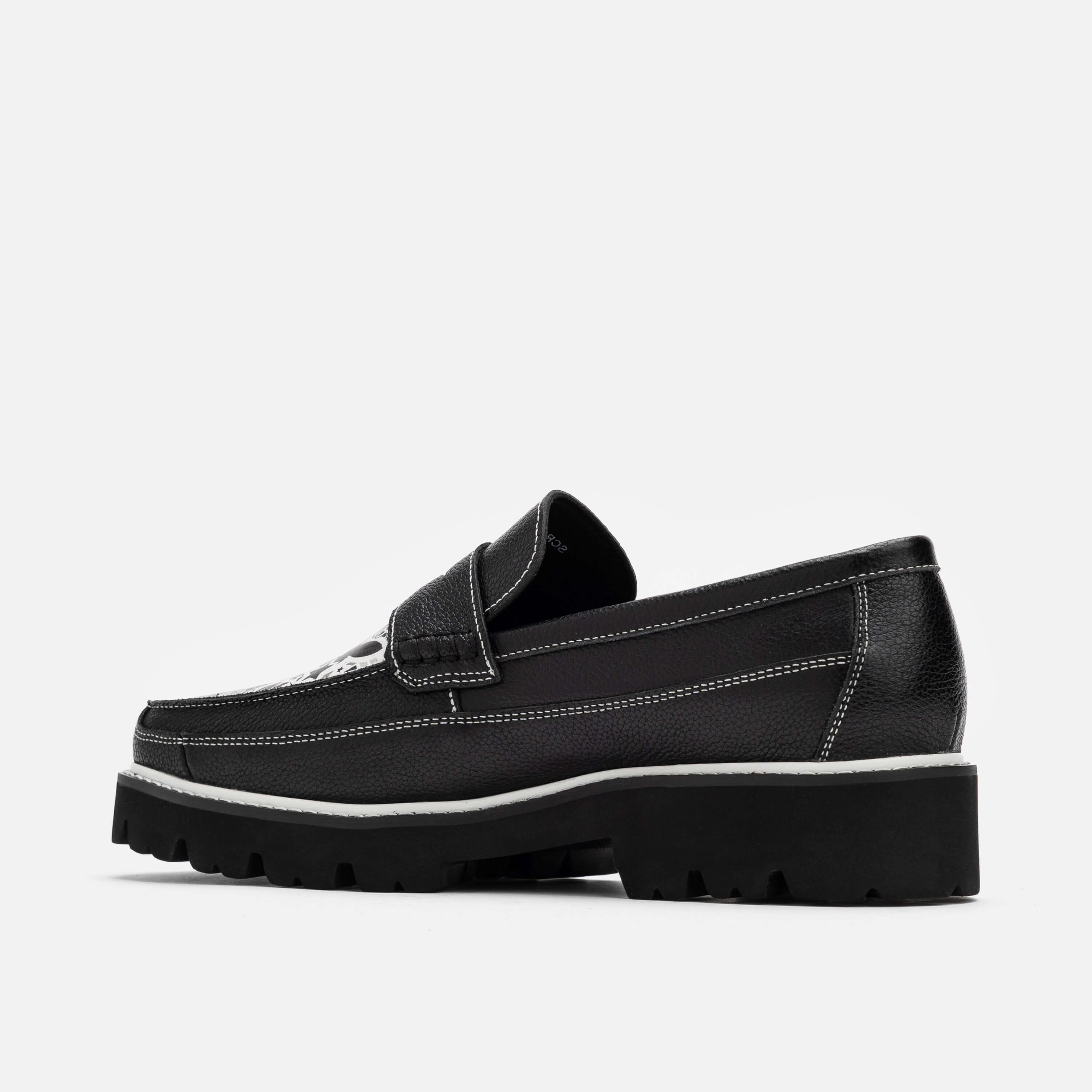 Kodone Scribble Lug Penny Loafers