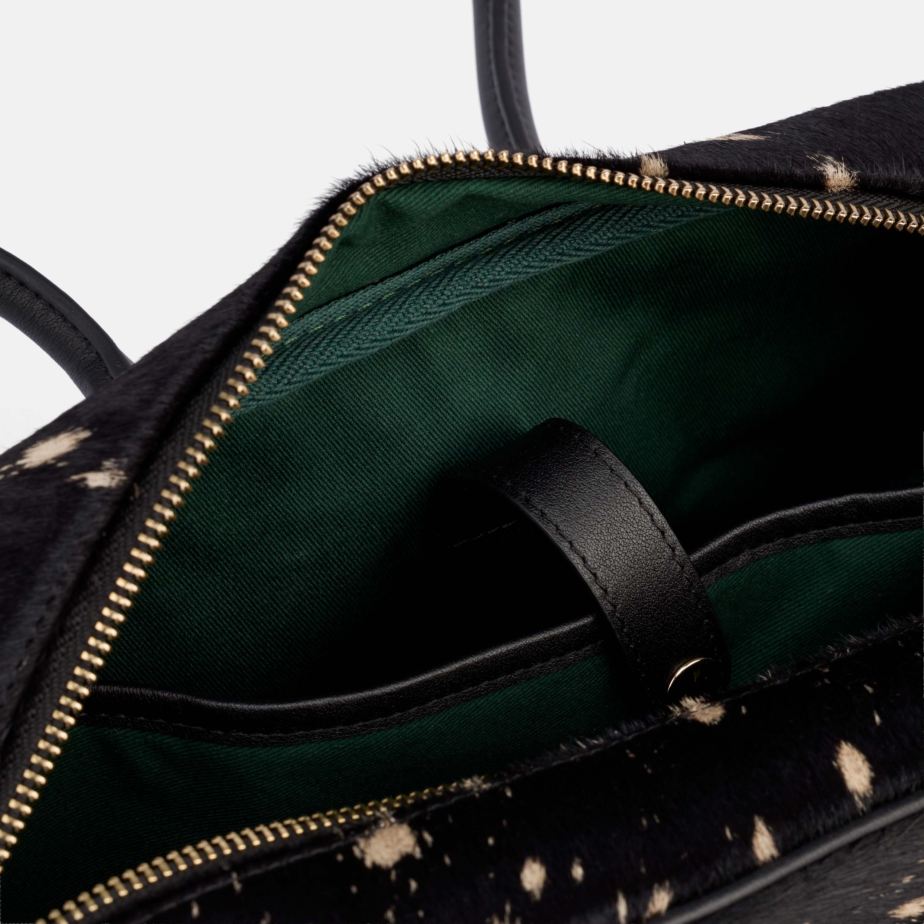 Serena Horsebit Shoulder Bag - Ponyhair & Black Leather