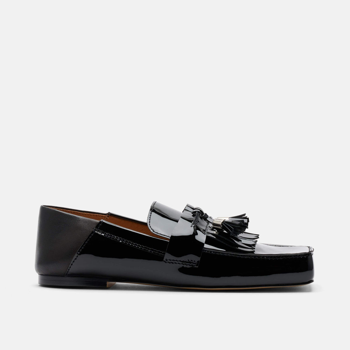 Simone Patent Leather Tassel Loafers