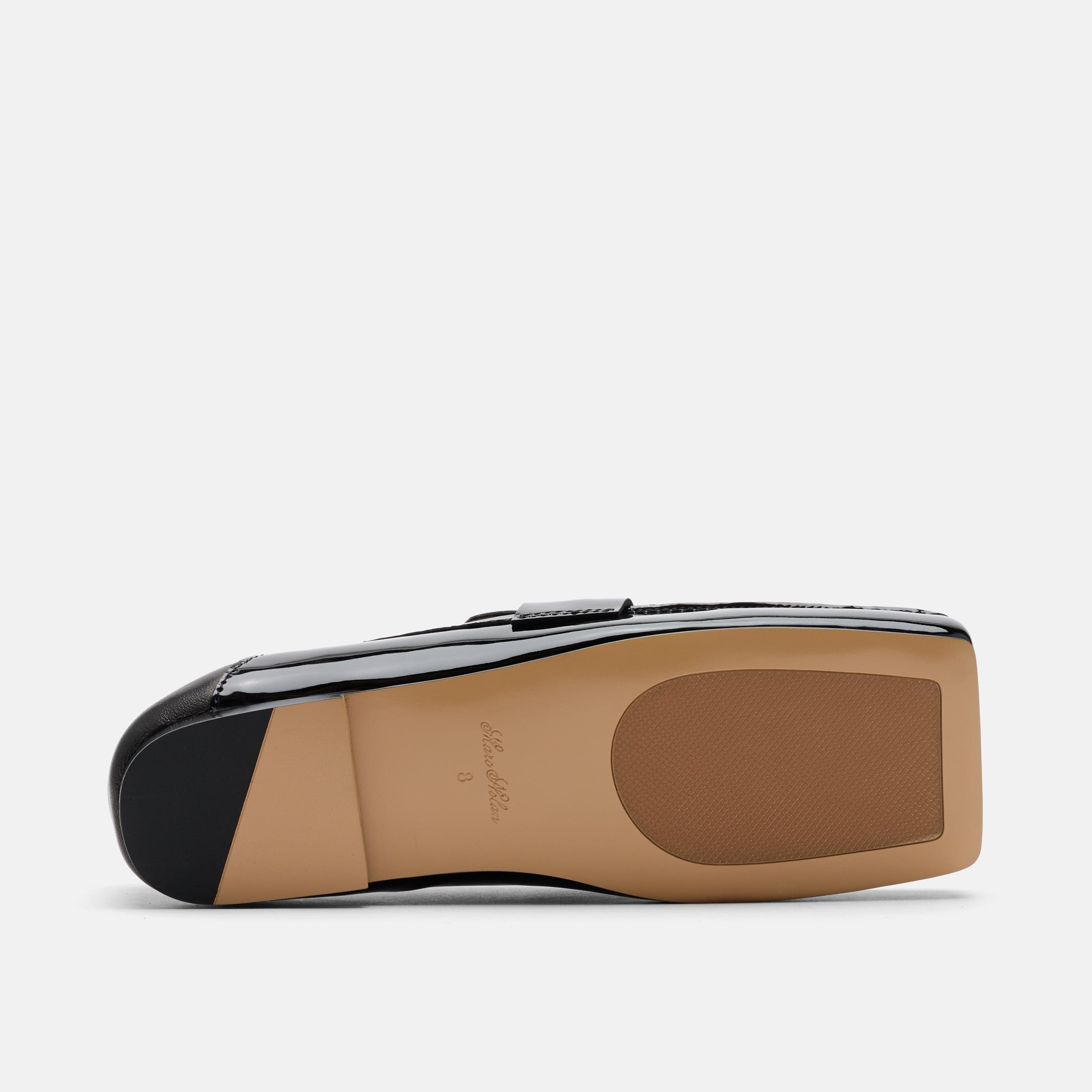 Simone Black Patent Leather Tassel Loafers