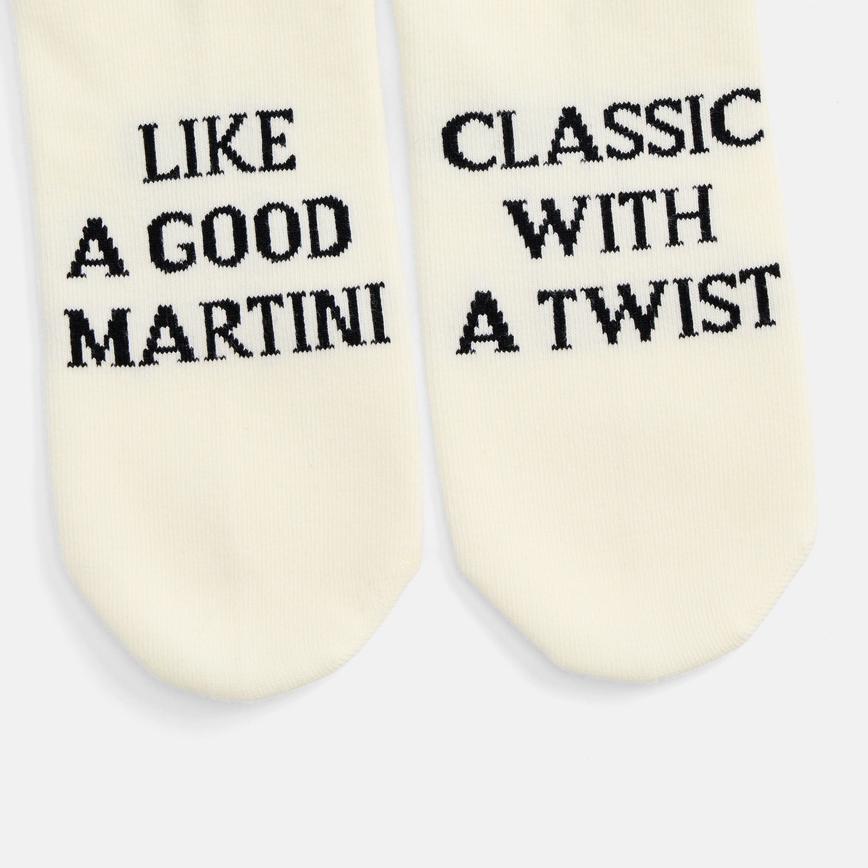 Marc Nolan Cream Hidden Message Socks