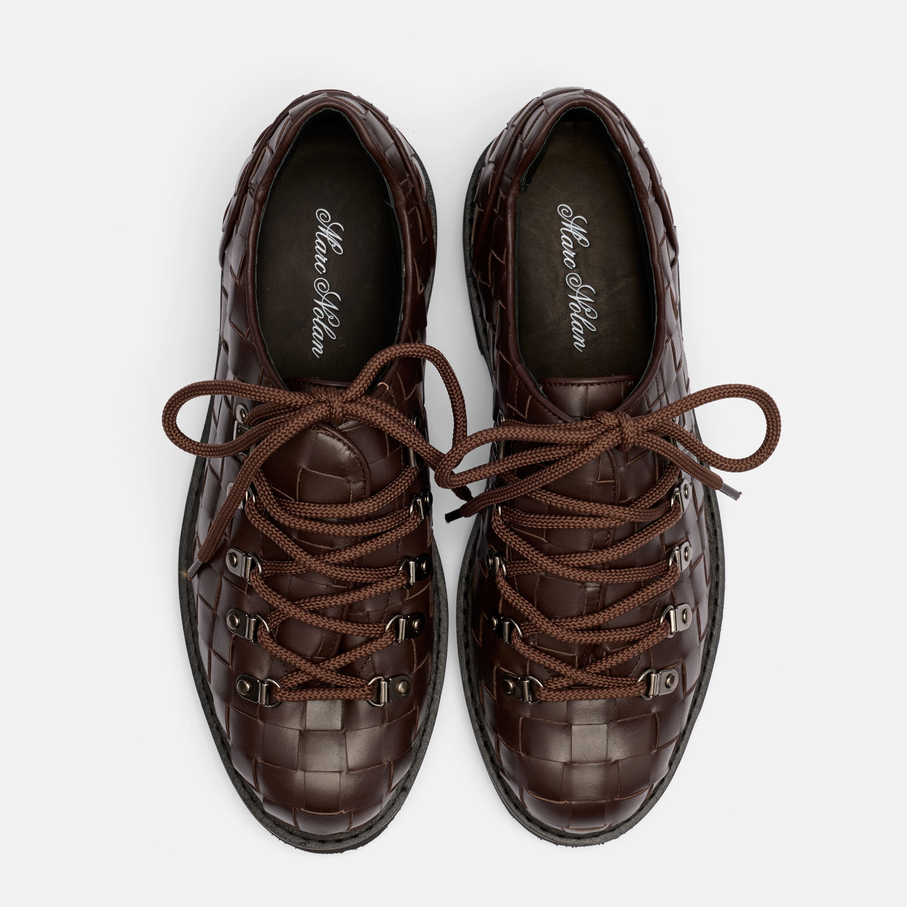 Summit Brown Woven Leather Hiker Shoe