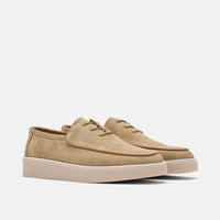 Cannes Tan Suede Lace-Up Sneakers