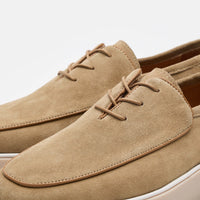 Cannes Tan Suede Lace-Up Sneakers