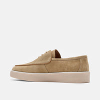 Cannes Tan Suede Lace-Up Sneakers