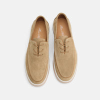 Cannes Tan Suede Lace-Up Sneakers