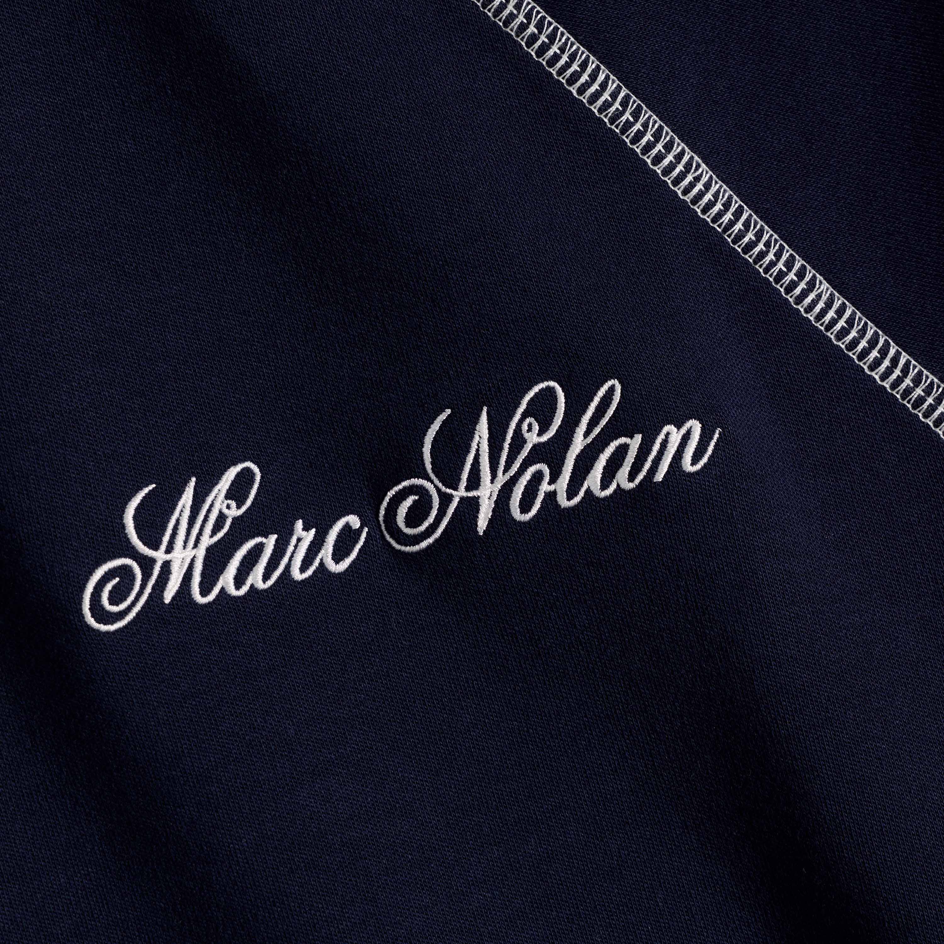 Tennis Polo - Navy/White