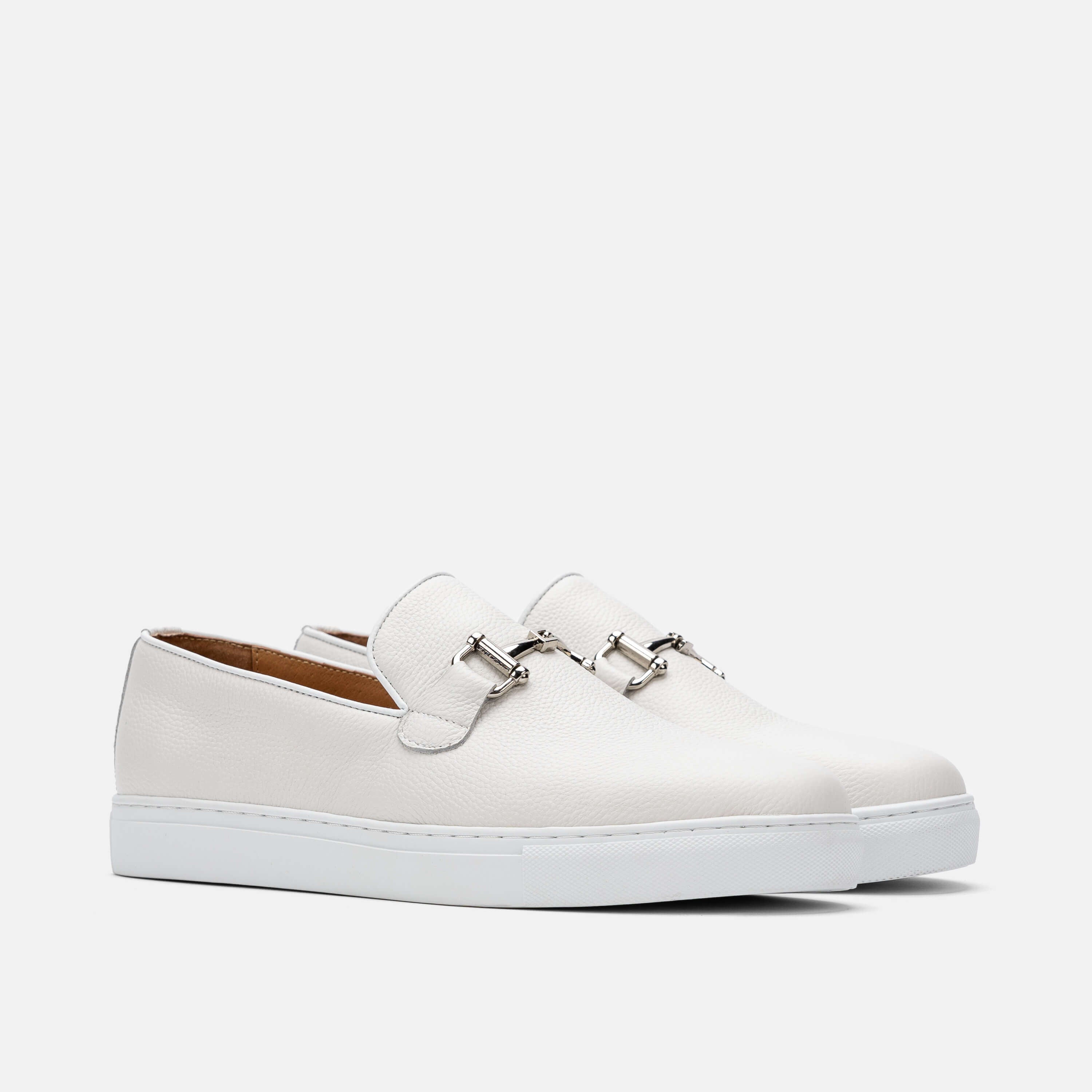 Boardwalk White Bit Loafer Sneakers