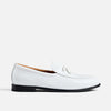 Odell White Patent Leather Belgian Loafers