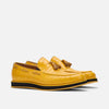 Apollo Yellow Crocskin Tassel Loafers