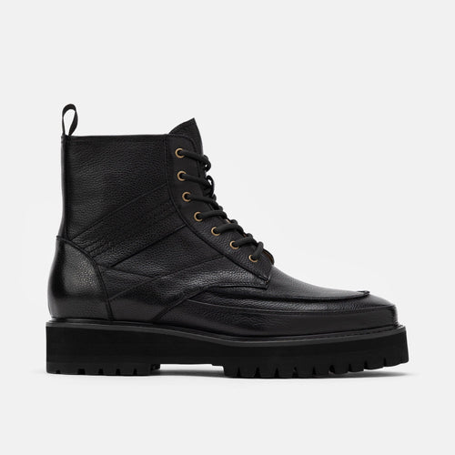 Washington Black Lug Boots