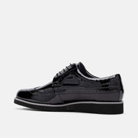 Alexander Black Patent Leather Longwing Sneakers