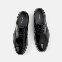 Alexander Black Patent Leather Longwing Sneakers