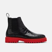 Dax Black Leather Chelsea Boots