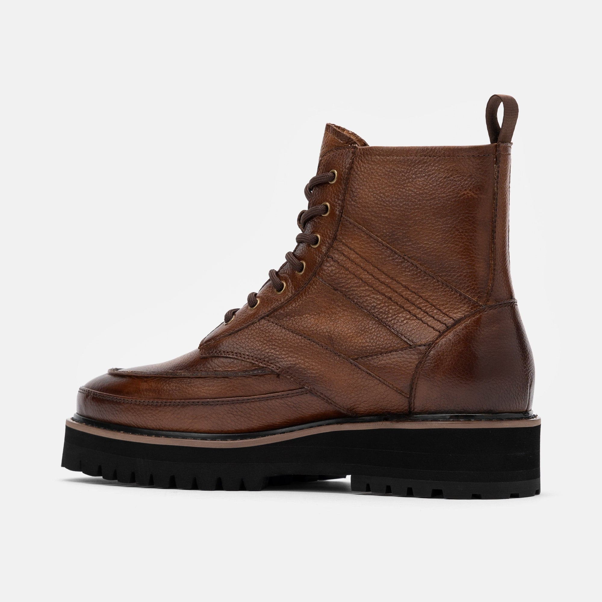 Washington Cognac/Tobacco Lug Boots