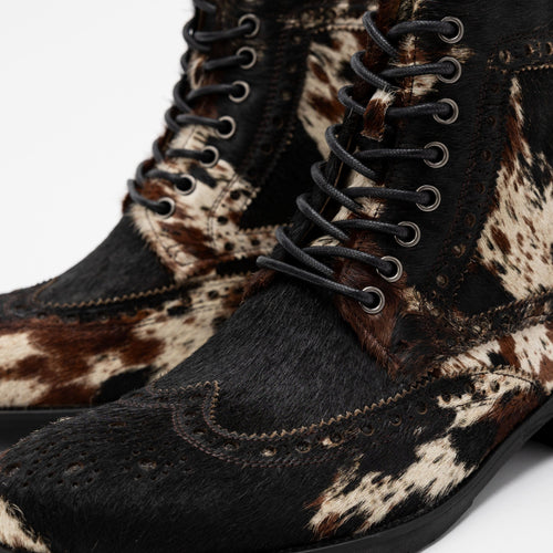 Belmont Dark Horse Wingtip Combat Boots