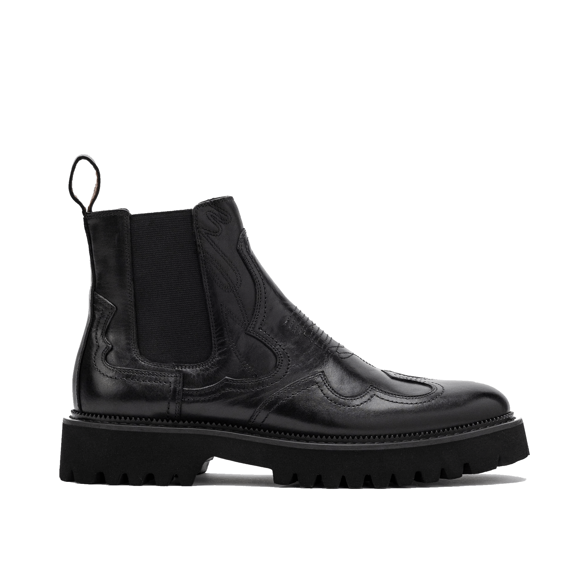 Dax Midnight Black Leather Chelsea Boots