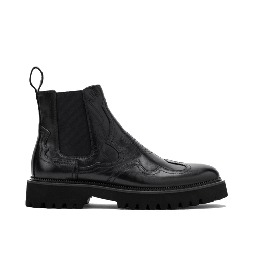 Dax Midnight Black Leather Chelsea Boots