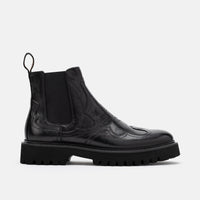 Dax Midnight Black Leather Chelsea Boots