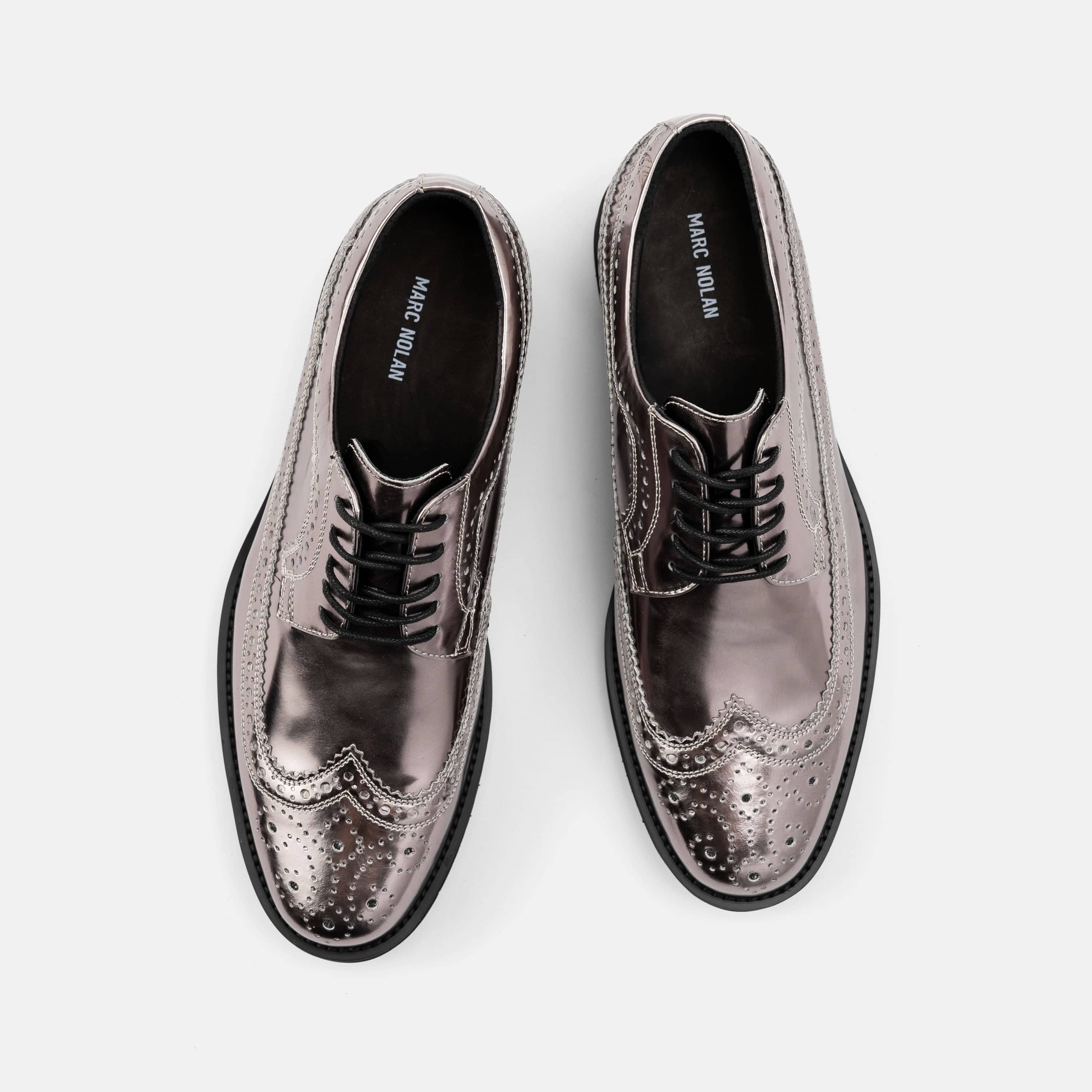 Alexander Silver Patent Leather Longwing Sneakers