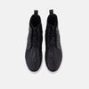 Magnus Black Woven Leather High Top Sneakers