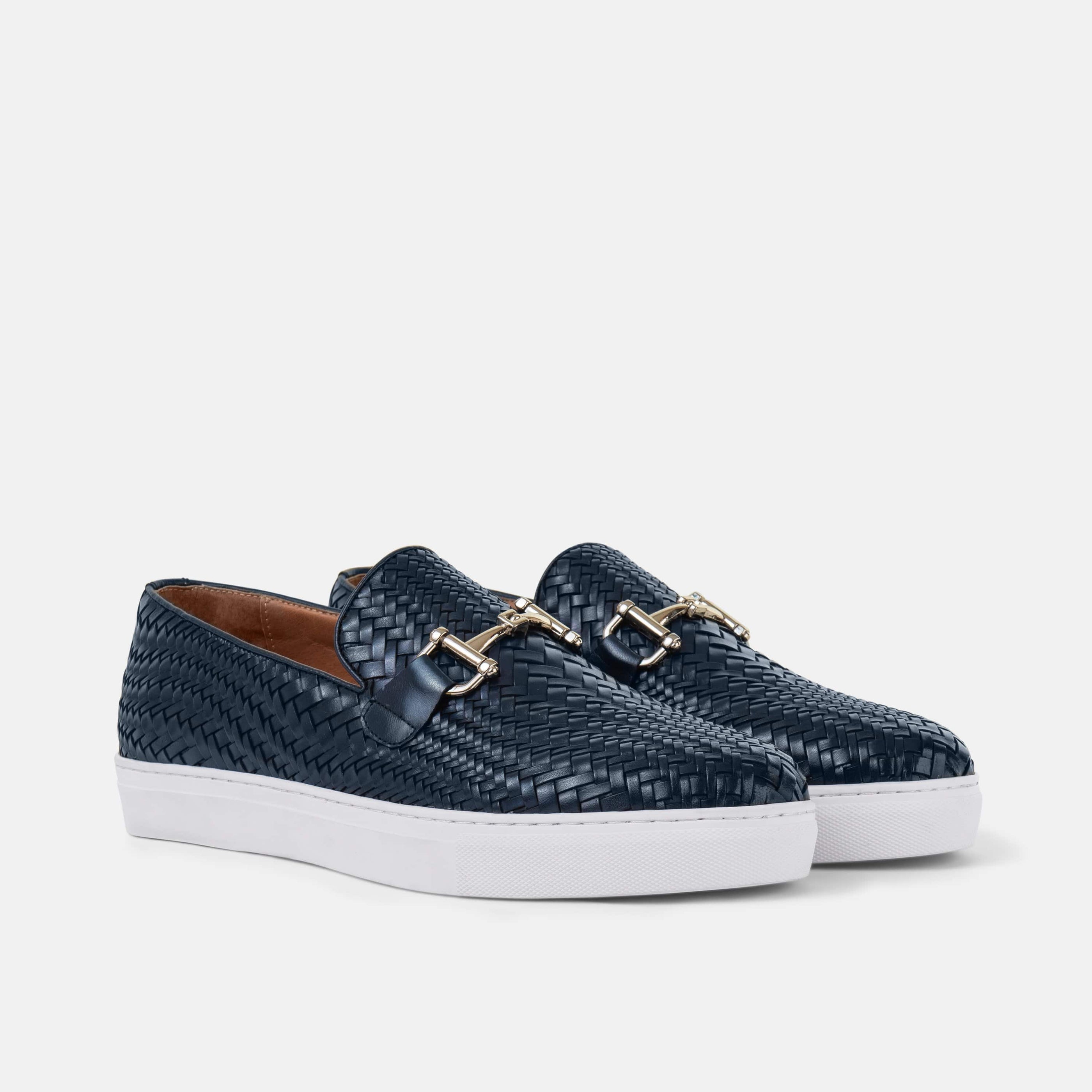 Horse Bit Fashion Leather Sneaker Loafer